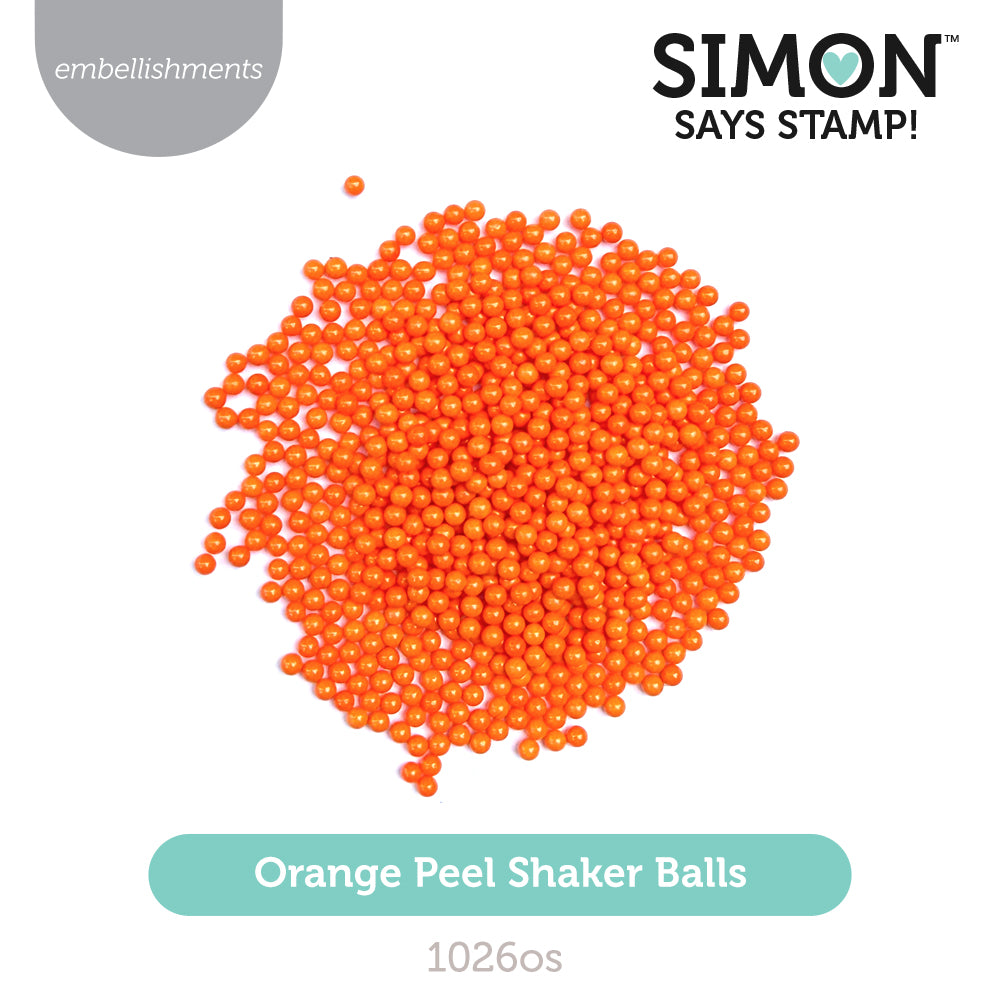 Simon Says Stamp Shaker Balls Orange Peel Mini Pack 1026os Sending Cheer