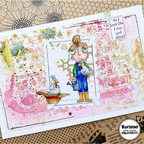 AALL & Create Farmer Dee A7 Clear Stamps 1031 watercolor