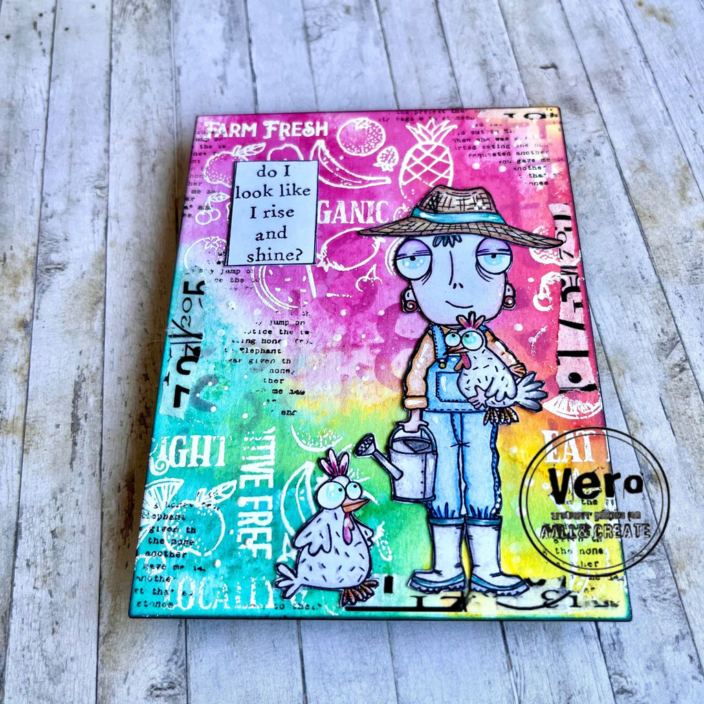 AALL & Create Farmer Dee A7 Clear Stamps 1031 rise and shine