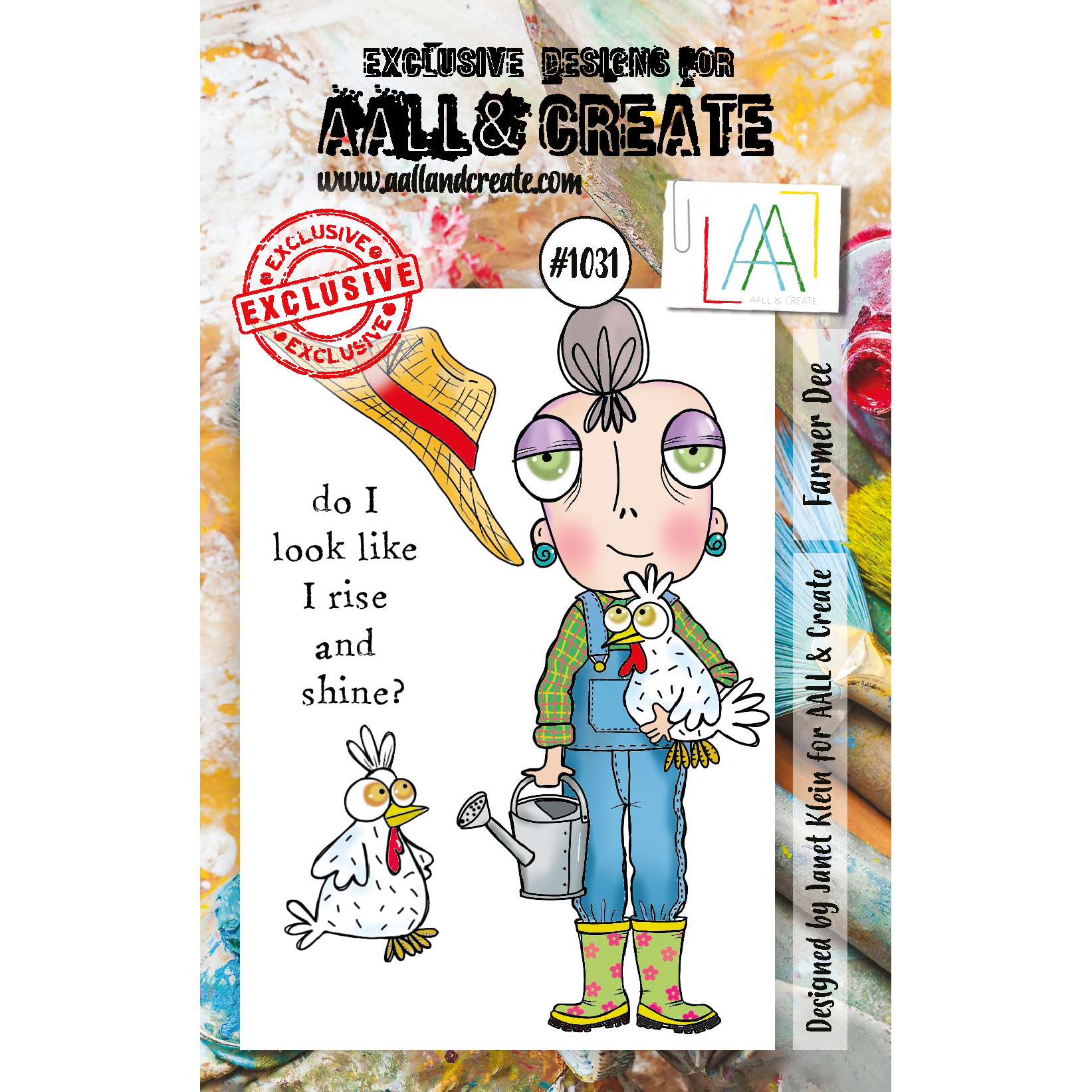AALL & Create Farmer Dee A7 Clear Stamps 1031