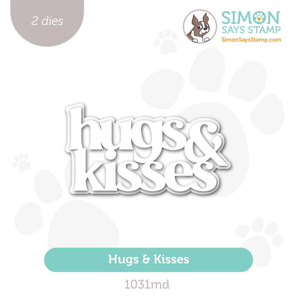 Simon Says Stamp Hugs And Kisses Wafer Dies 1031md Sweetheart
