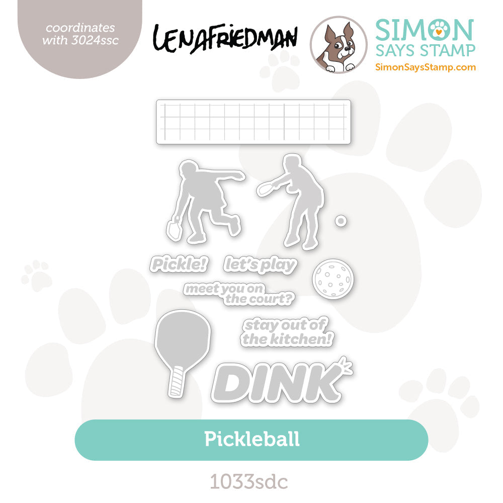 Simon Says Stamp Pickleball Wafer Dies 1033sdc Be Bold