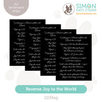 Simon Says Stamp Sentiment Strips Reverse Joy To The World 1034sg