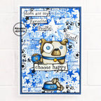 AALL & Create Woof Woof A7 Clear Stamps 1035 choose happy