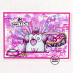 AALL & Create Miss Pinky Doggo A7 Clear Stamps 1036 be beautiful