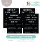 Simon Says Stamp Reverse Happy Everything EZ Strips 1036ez Stamptember