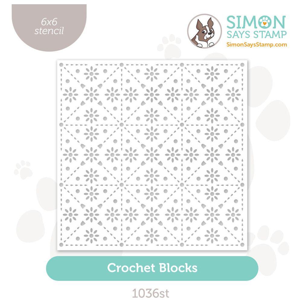 Simon Says Stamp Crochet Blocks Stencil Simon Says Stamp Crochet Blocks Stencil