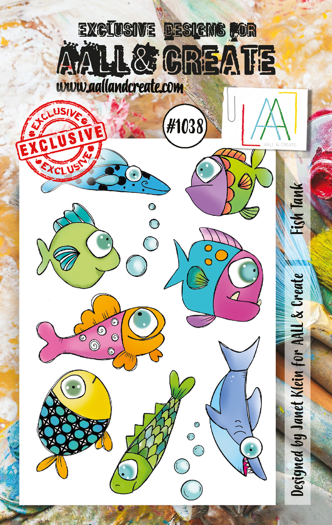 AALL & Create Fish Tank A6 Clear Stamps 1038