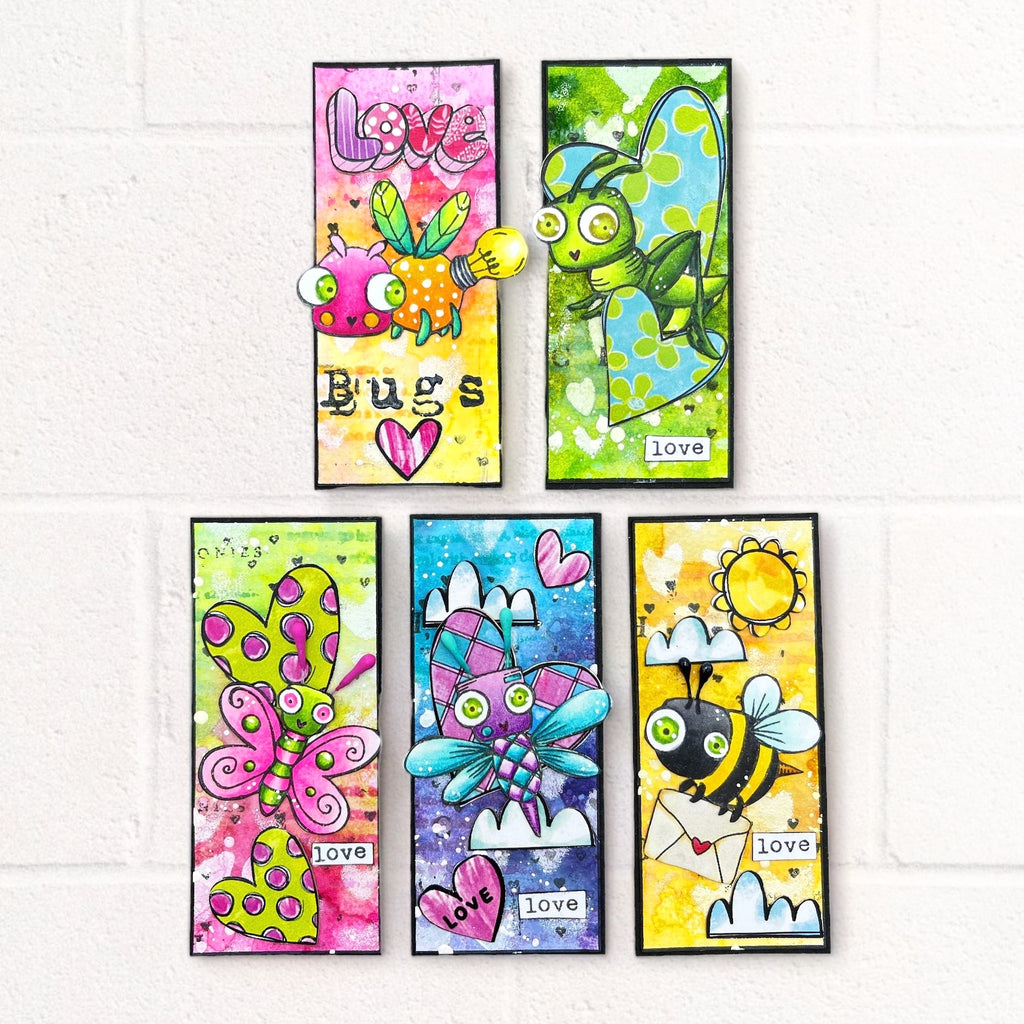 AALL & Create Buzzie Bugs A7 Clear Stamps 1039 insects