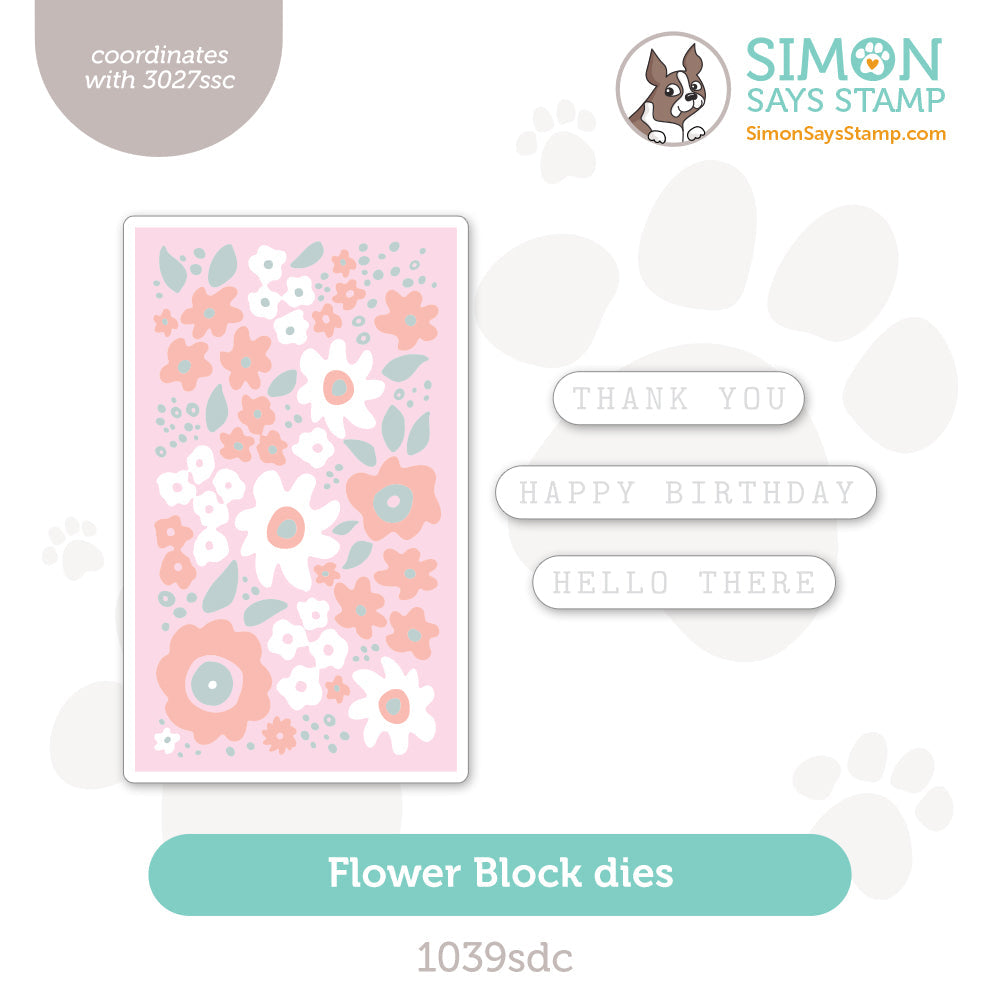 Simon Says Stamp Flower Block Wafer Dies 1039sdc Be Bold