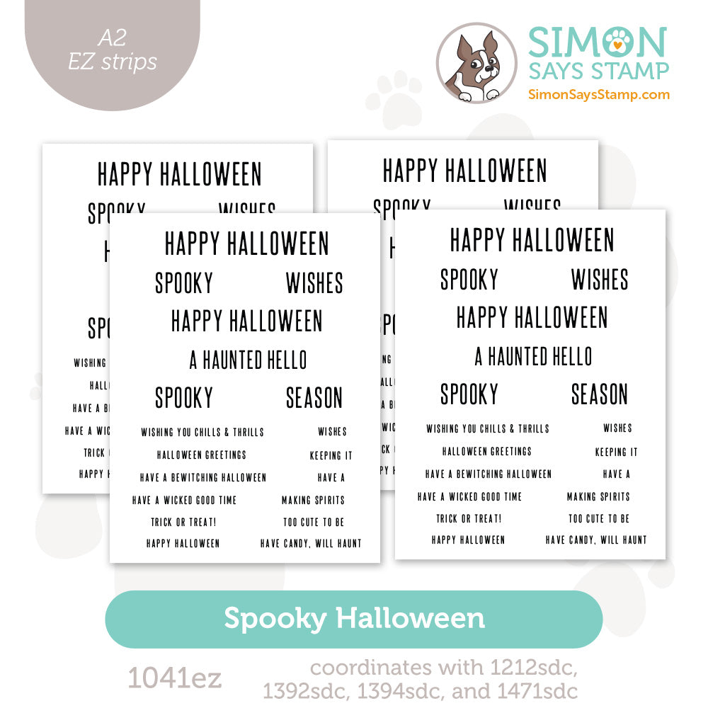 Simon Says Stamp Spooky Halloween EZ Strips 1041ez Stamptember