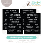 Simon Says Stamp Reverse Spooky Halloween EZ Strips 1042ez Stamptember