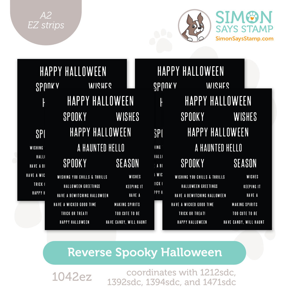 Simon Says Stamp Reverse Spooky Halloween EZ Strips 1042ez Stamptember
