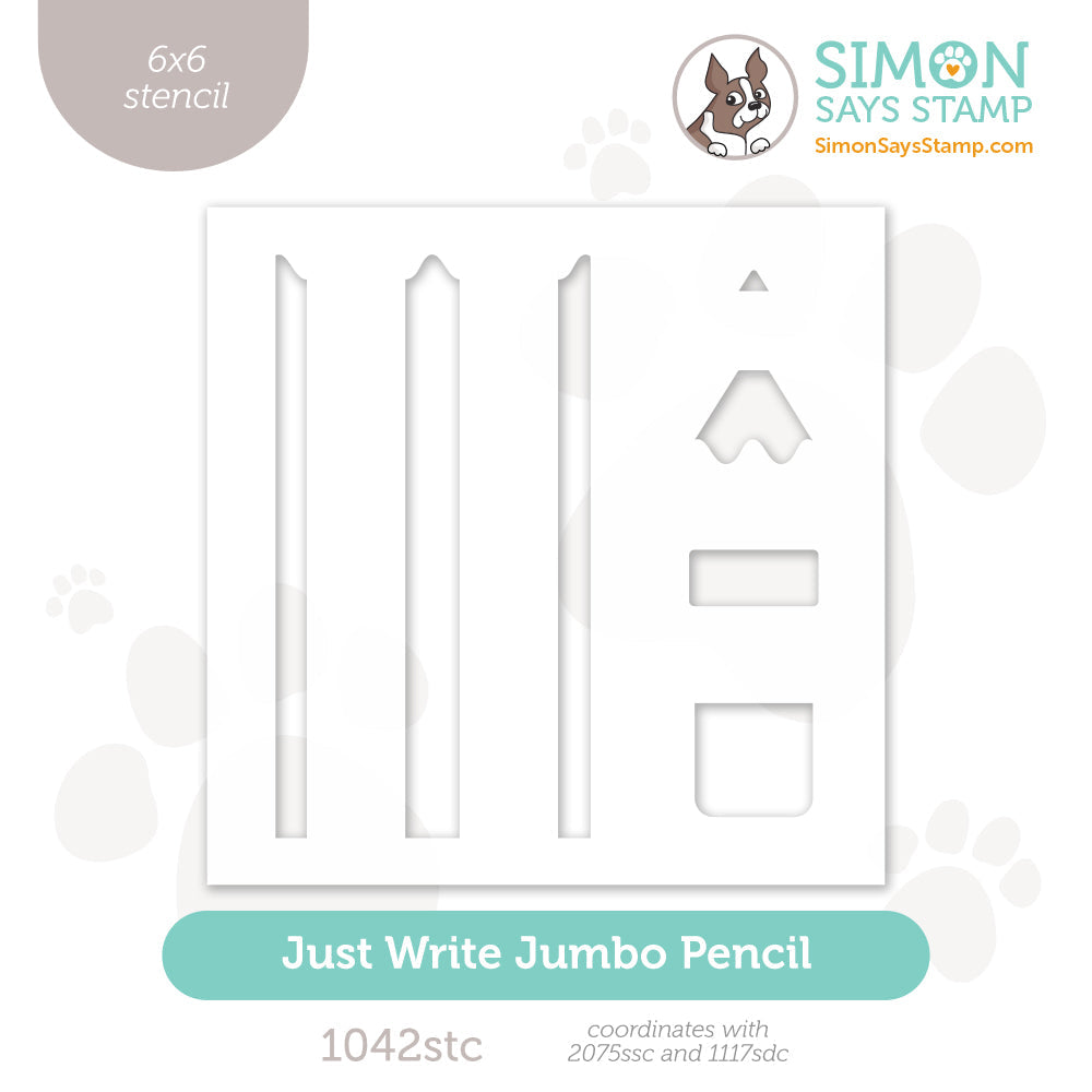 Simon Says Stamp Stencil Just Write Jumbo Pencil 1042stc Cheering For You