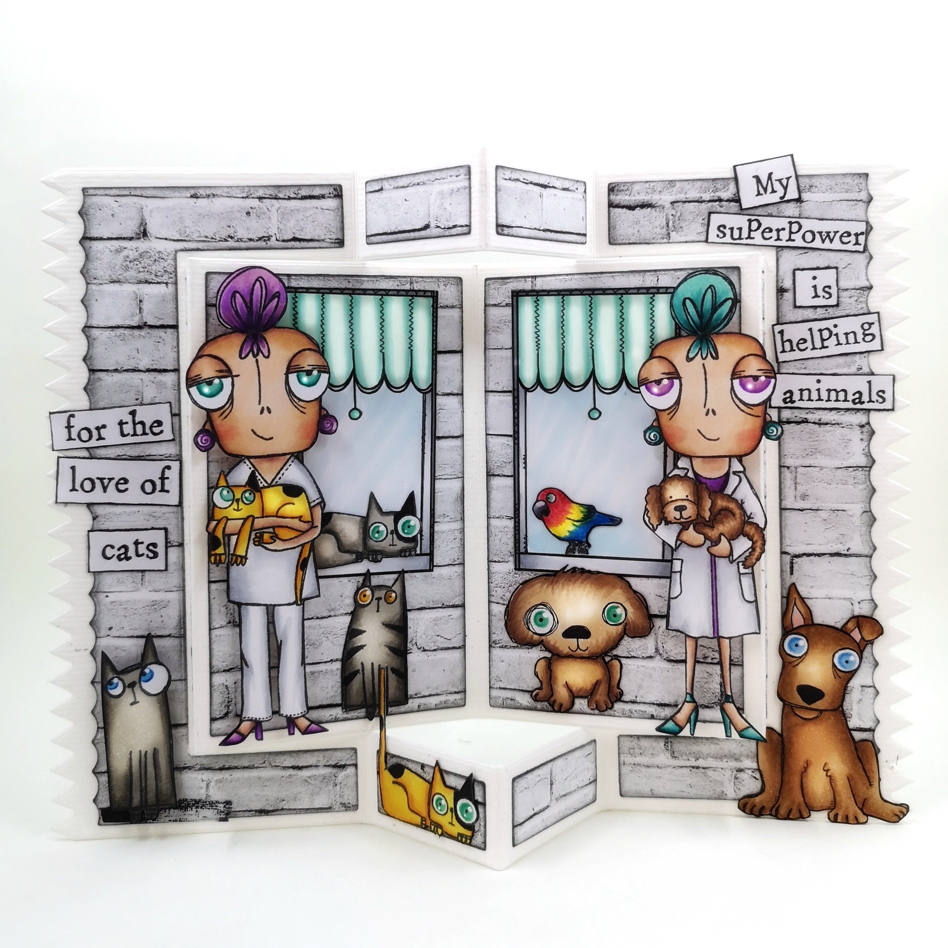 AALL & Create Animal Nurse Dee A7 Clear Stamps 1043 helping animals