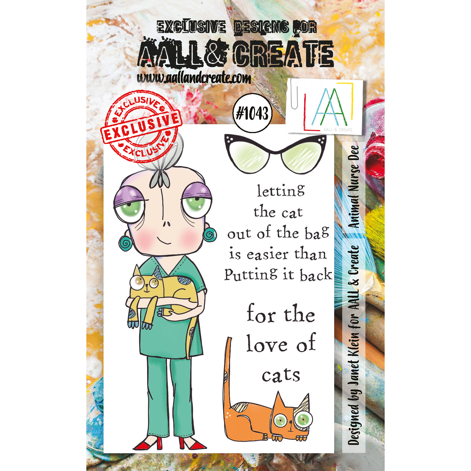 AALL & Create Animal Nurse Dee A7 Clear Stamps 1043