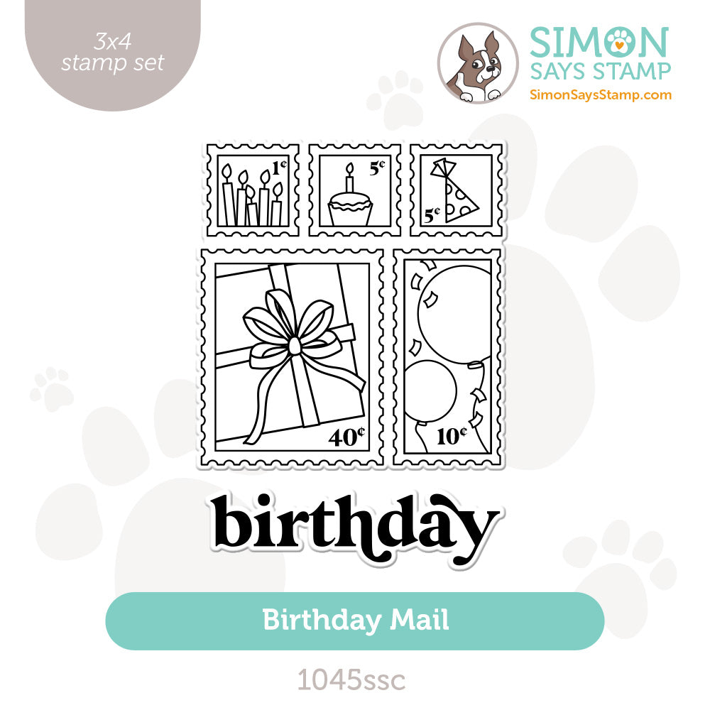 Simon Says Clear Stamps Birthday Mail 1045ssc