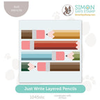 Simon Says Stamp Stencils Just Write Layered Pencils 1045stc Cheering for You