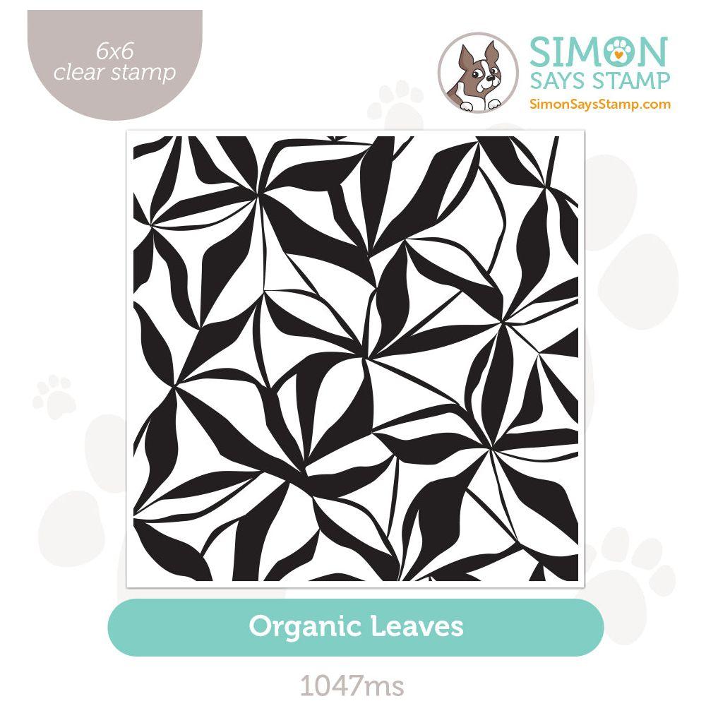 Simon Says Clear Stamp Organic Leaves 1047ms Celebrate
