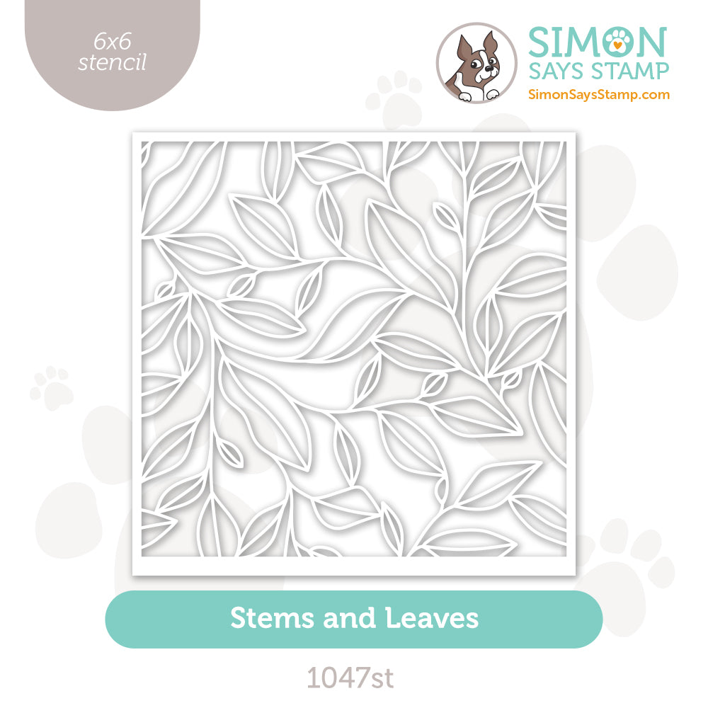Simon Says Stamp Stencils Stems And Leaves 1047st Sweet Wishes