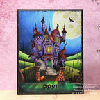 AALL & Create House of Faces A6 Clear Stamps aall1053 Boo house