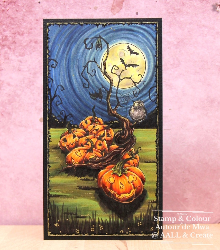 AALL & Create Pumpkin Party A6 Clear Stamps aall1055 jack o lanterns