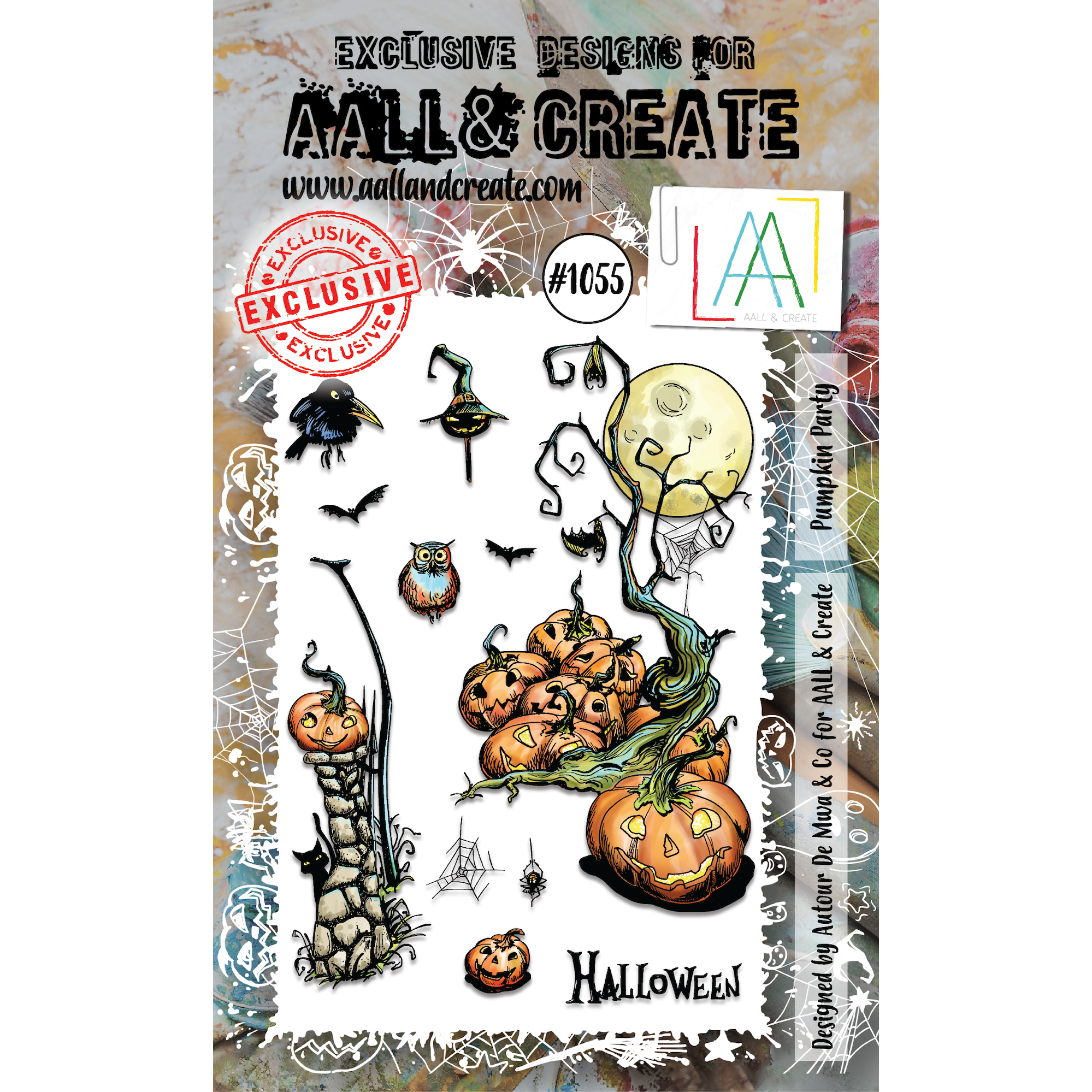 AALL & Create Pumpkin Party A6 Clear Stamps aall1055