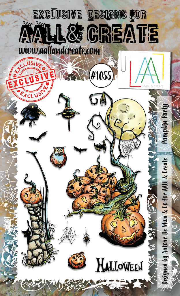 AALL & Create Pumpkin Party A6 Clear Stamps aall1055
