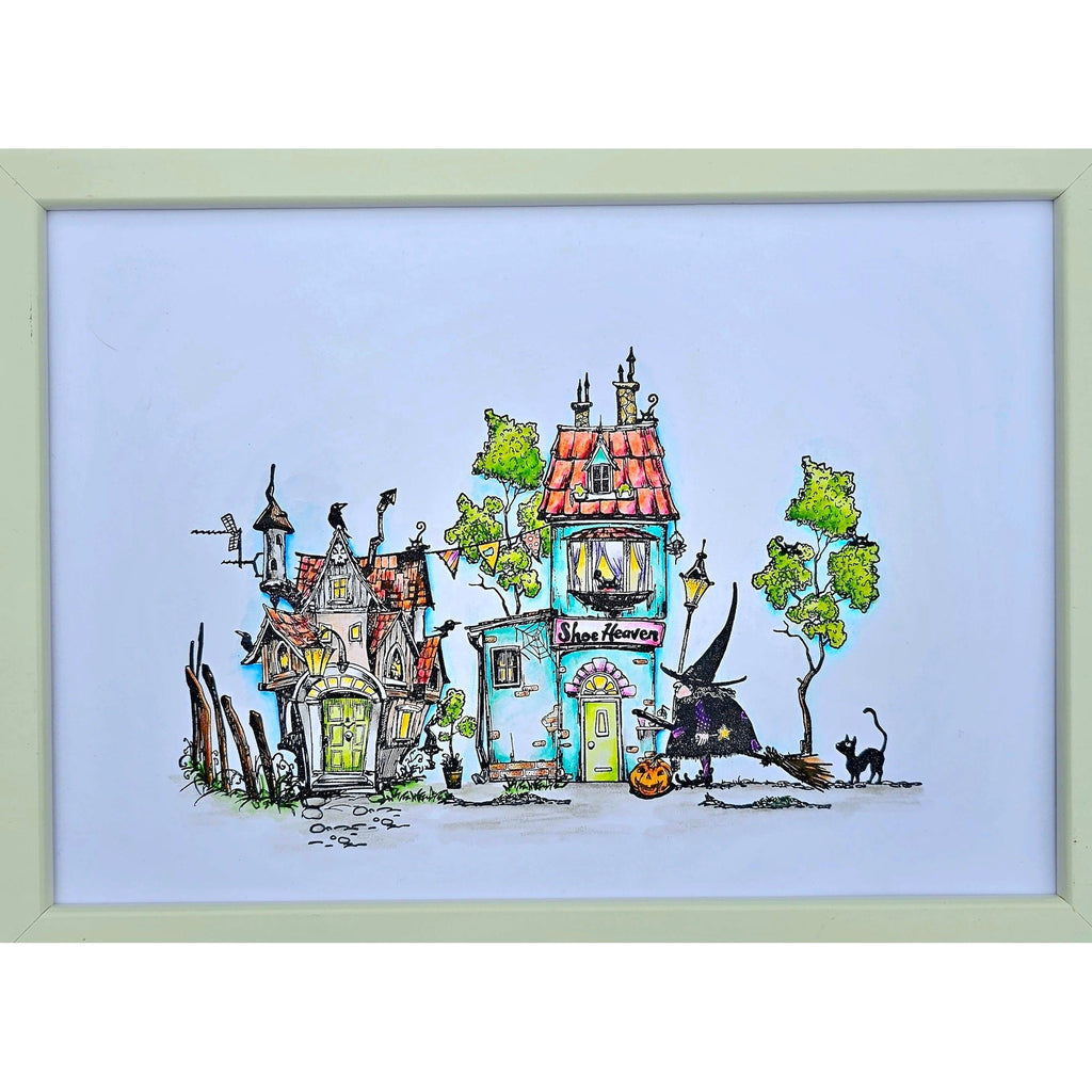 AALL & Create Mrs Squeak A7 Clear Stamps aall1057 witch neighborhood