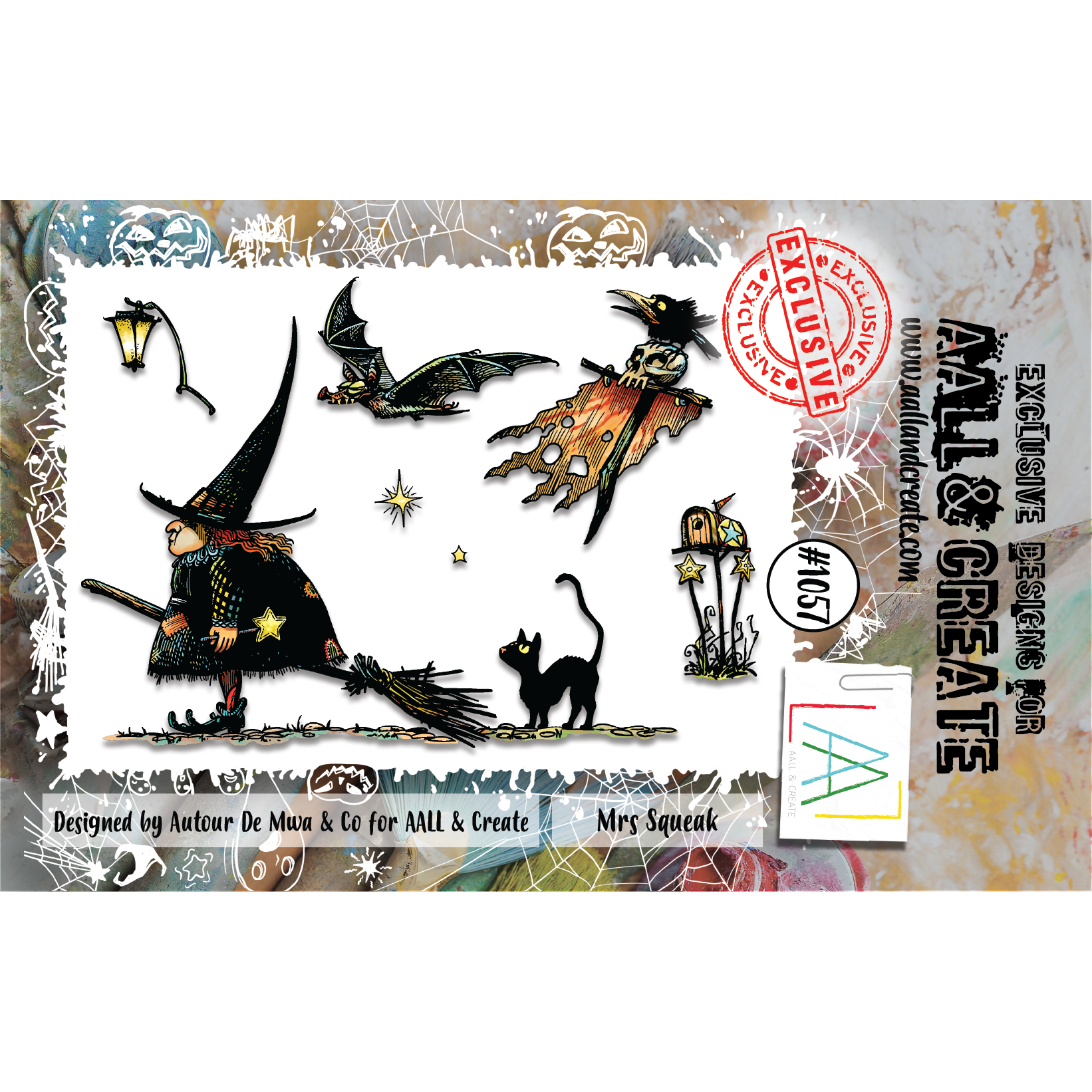 AALL & Create Mrs Squeak A7 Clear Stamps aall1057