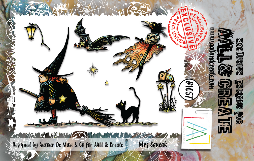AALL & Create Mrs Squeak A7 Clear Stamps aall1057