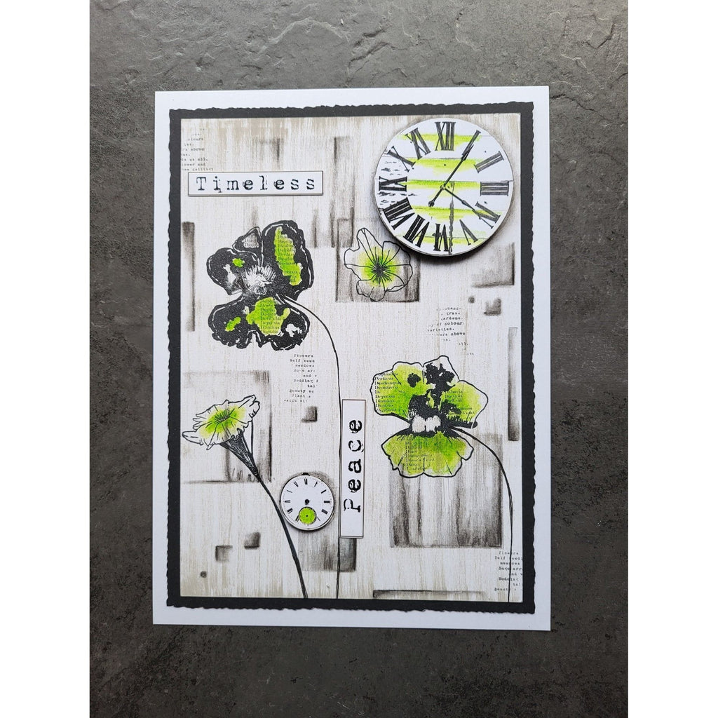 AALL & Create Nemesia Dianthus A6 Clear Stamps 1061 peace