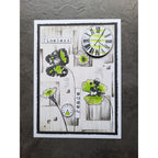 AALL & Create Nemesia Dianthus A6 Clear Stamps 1061 peace