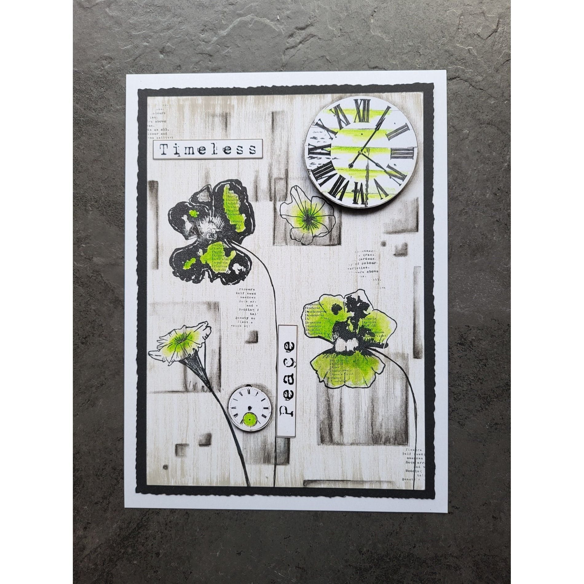AALL & Create Nemesia Dianthus A6 Clear Stamps 1061 peace