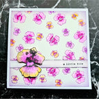 AALL & Create Nemesia Dianthus A6 Clear Stamps 1061 a little note