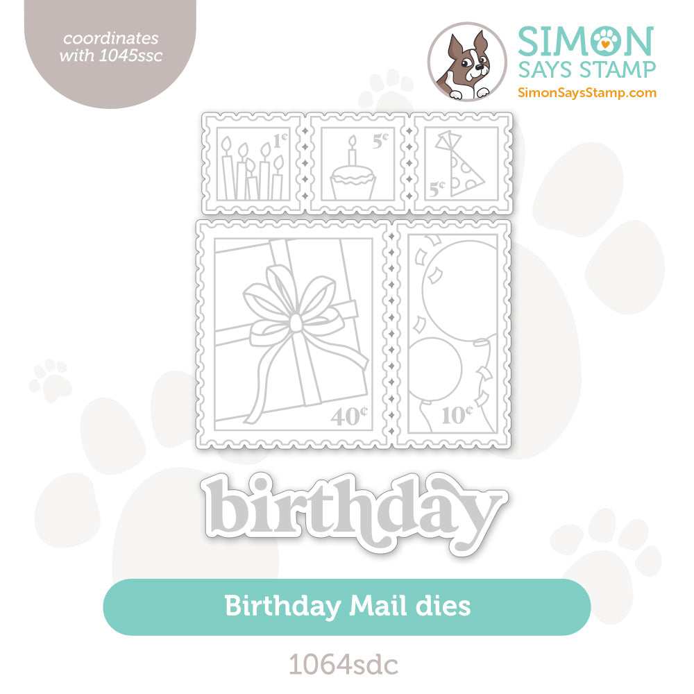 Simon Says Stamp Birthday Mail Wafer Dies 1064sdc