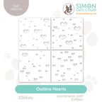 Simon Says Stamp Stencils Outline Hearts 1066stc To Love