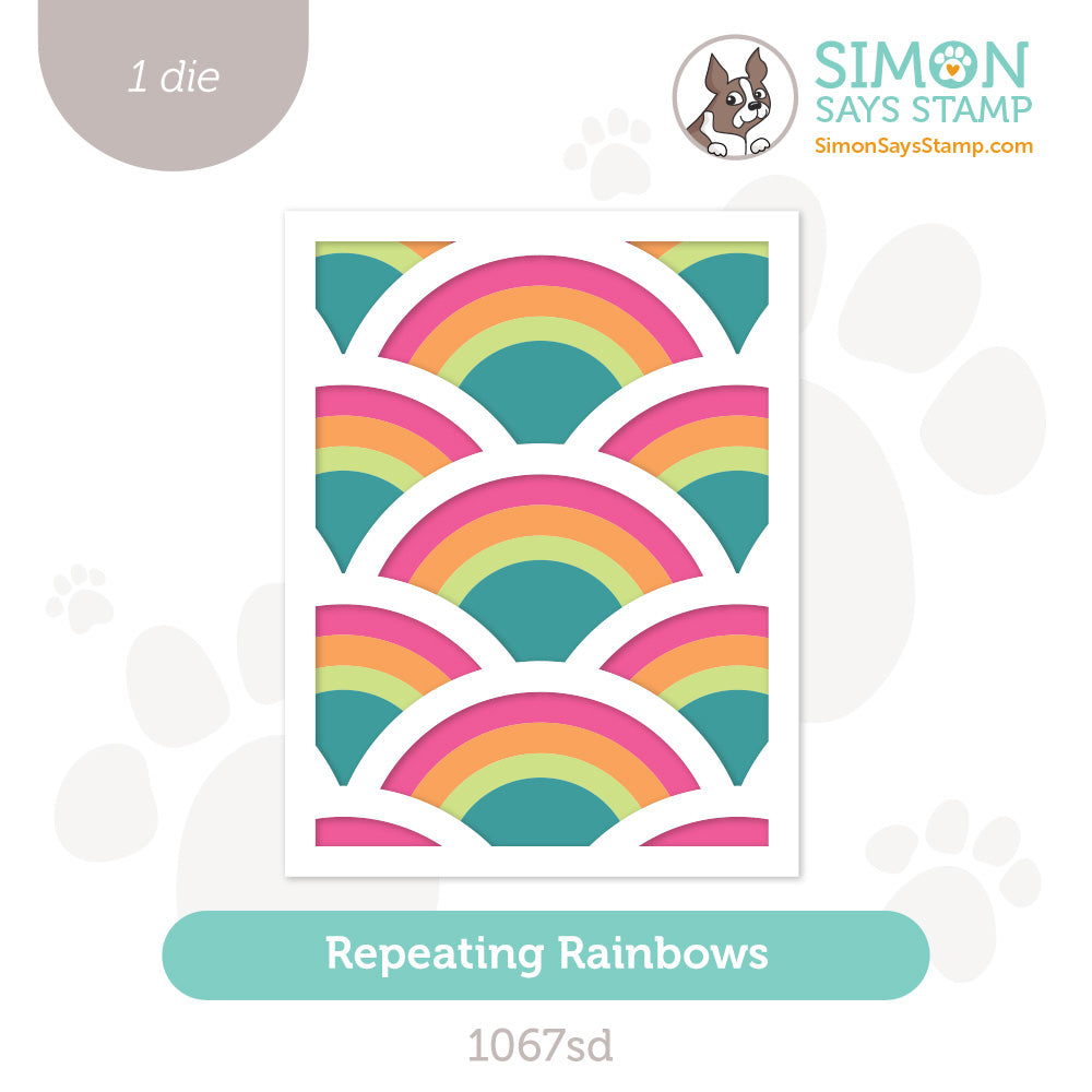 Simon Says Stamp Repeating Rainbows Wafer Die 1067sd Sunny Vibes