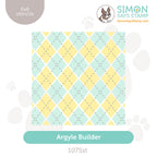 Simon Says Stamp Set of 3 Stencils Argyle Builder 1075st Rain or Shine