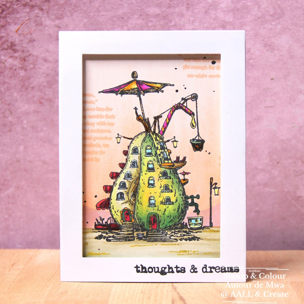 AALL & Create Pear Hotel A7 Clear Stamps 1083 thoughts and dreams