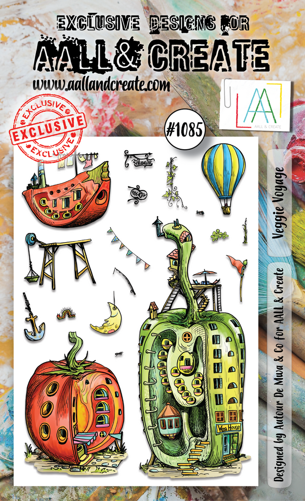 AALL & Create Veggie Voyage A6 Clear Stamps 1085