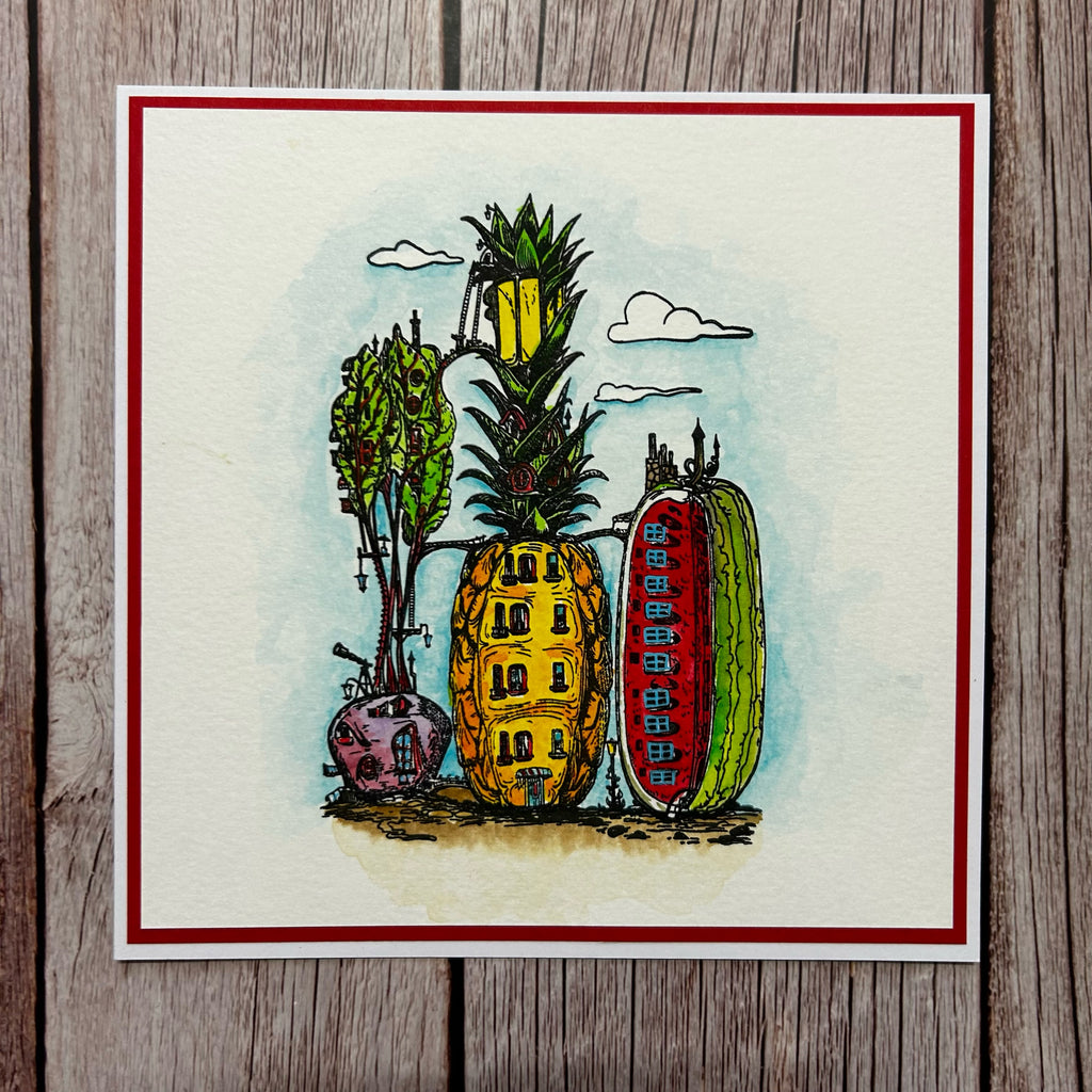 AALL & Create Pineapple Penthouse A6 Clear Stamp 1086 clouds