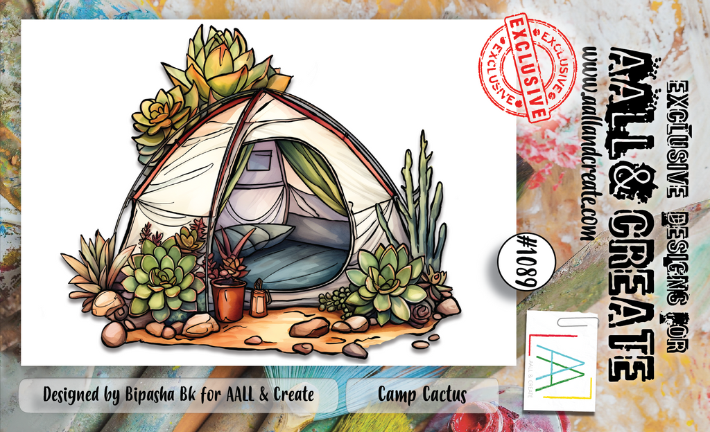 AALL & Create Camp Cactus A6 Clear Stamps 1089