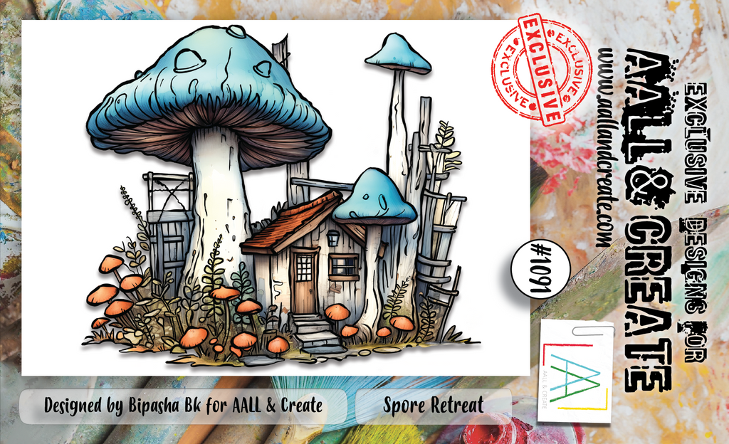 AALL & Create Spore Retreat A6 Clear Stamps 1091