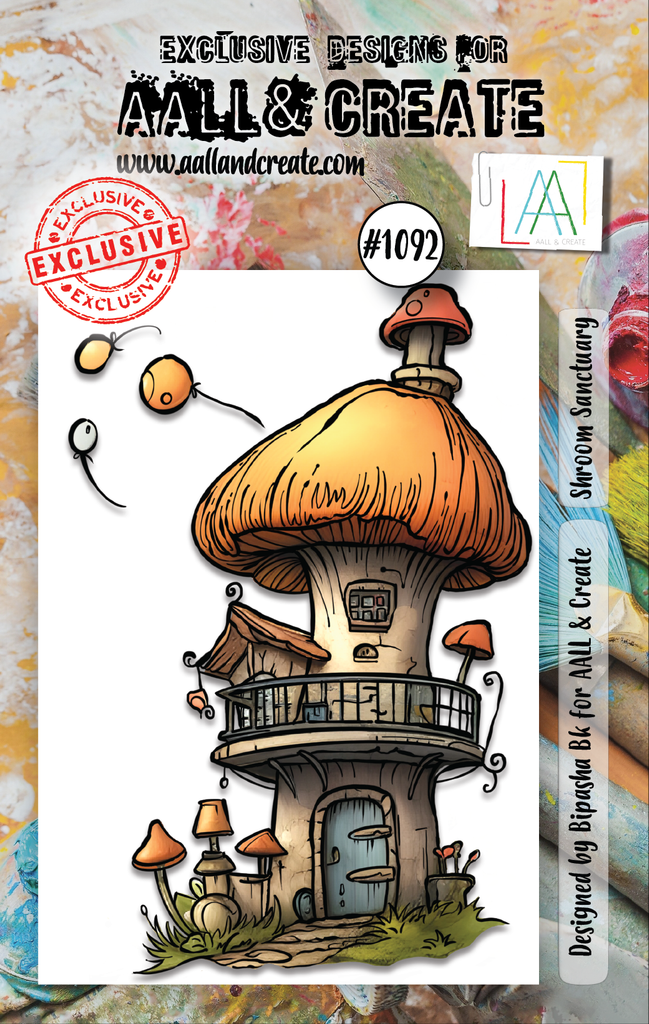 AALL & Create Shroom Sanctuary A7 Clear Stamps 1092