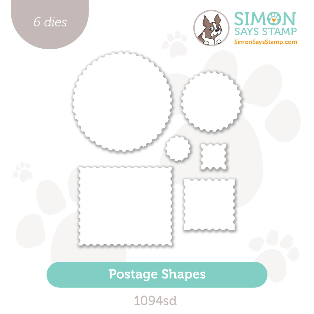 Simon Says Stamp Postage Shapes Wafer Dies 1094sd Sunny Vibes