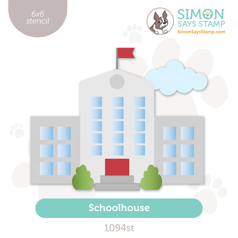 Simonm Says Stamp Schoolhouse Stencil Simonm Says Stamp Schoolhouse Stencil