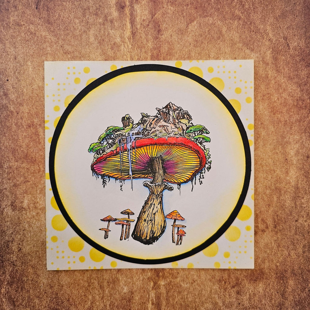 AALL & Create Clifftop Fungarismo A6 Clear Stamps 1095 mushroom