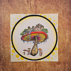 AALL & Create Clifftop Fungarismo A6 Clear Stamps 1095 mushroom