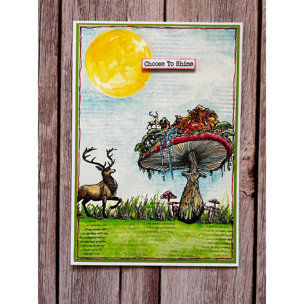AALL & Create Clifftop Fungarismo A6 Clear Stamps 1095 choose to shine